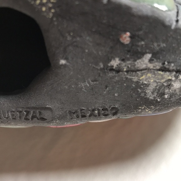 Xochiquetzal Stoneware Ceramic Mexico Fish Figure - Picture 7 of 13